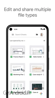 نسخه جدید Google Sheets