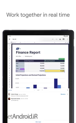 دانلود برنامه Google Sheets اندروید