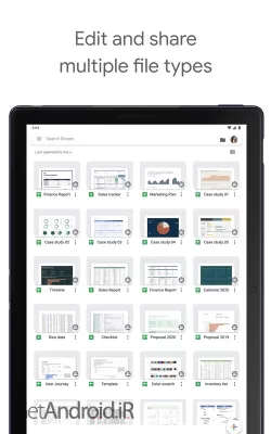 دانلود برنامه Google Sheets اندروید