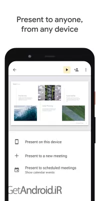 برنامه Google Slides