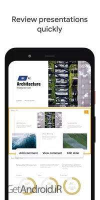 ویژگی های Google Slides