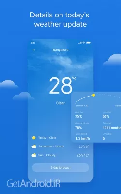 دانلود برنامه Weather - By Xiaomi اندروید