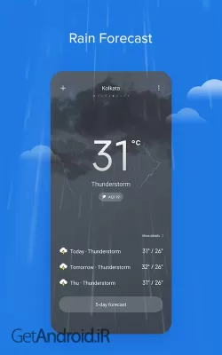 دانلود برنامه Weather - By Xiaomi اندروید