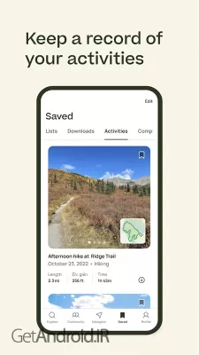 دانلود برنامه alltrails اندروید