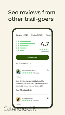 دانلود برنامه alltrails اندروید