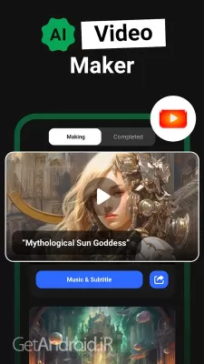 دانلود برنامه AI Video Generator - VidGen اندروید