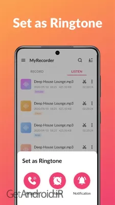 دانلود برنامه Voice Recorder Voice Memos  اندروید