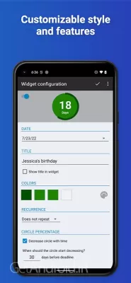دانلود برنامه Countdown Widget اندروید
