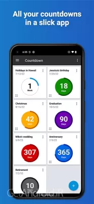 دانلود برنامه Countdown Widget اندروید