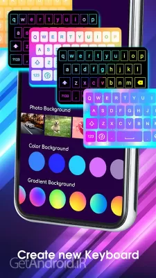 دانلود کیبورد Neon LED Keyboard اندروید