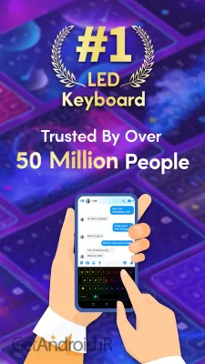 دانلود کیبورد Neon LED Keyboard اندروید
