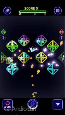 بازی Brick Breaker Glow اندروید