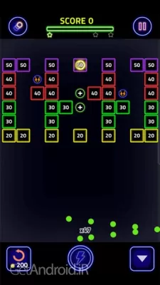بازی Brick Breaker Glow اندروید