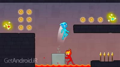 بازی Stickman Red boy and Blue girl اندروید